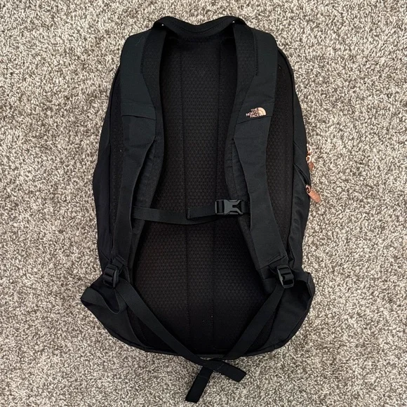 The North Face Isabella Black / Coral Backpack - Picture 2 of 6